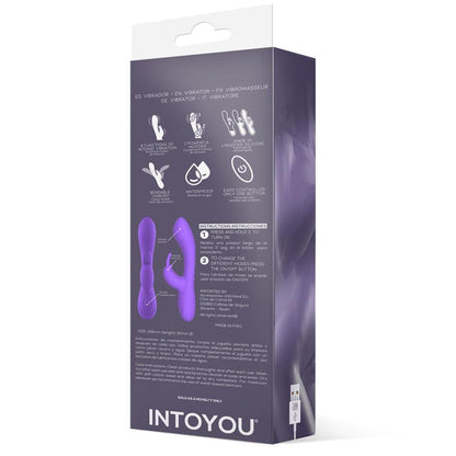 INTOYOU - MAUVE VIBRADOR UNIBODY SILICONA LÍQUIDA USB PÚRPURA
