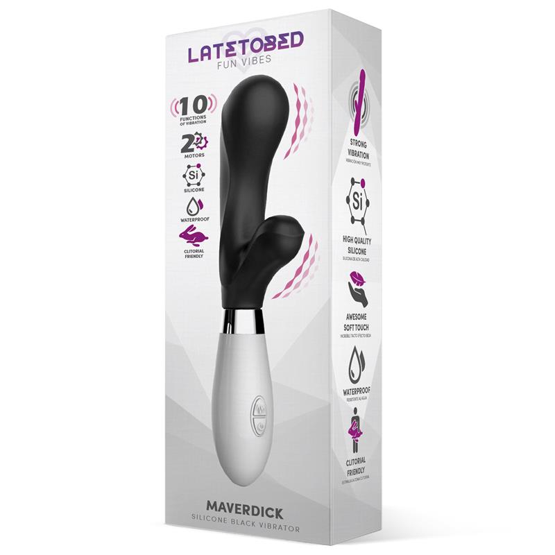 LATETOBED - MAVERDICK VIBRADOR SILICONA NEGRO