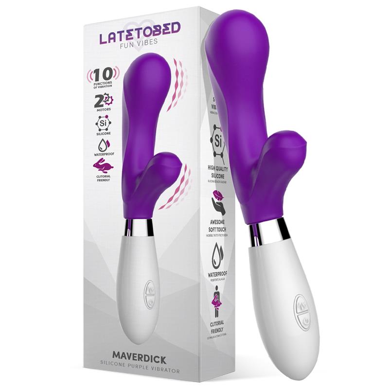 LATETOBED - MAVERDICK VIBRADOR SILICONA PÚRPURA