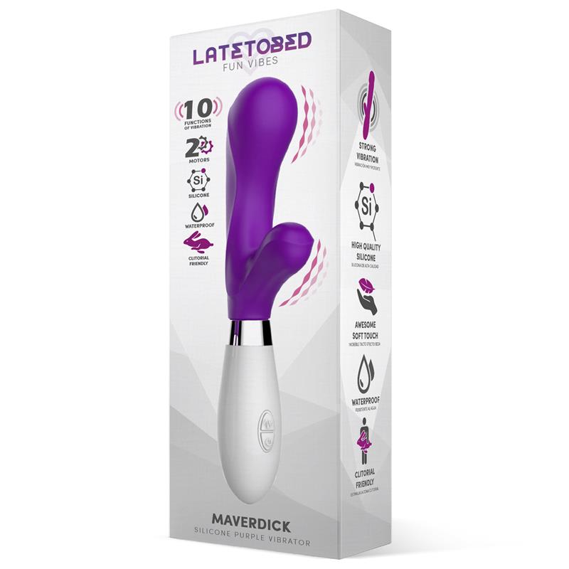 LATETOBED - MAVERDICK VIBRADOR SILICONA PÚRPURA