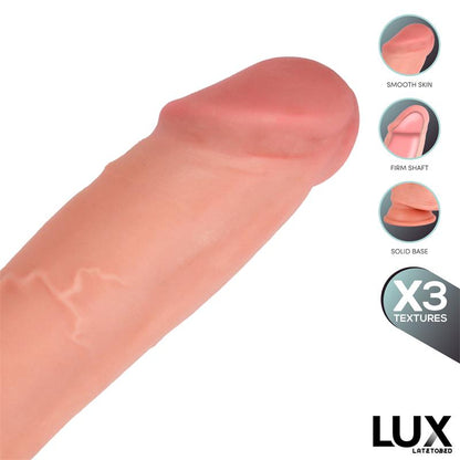 LUX - MAX DILDO TRIPLE DENSIDAD CON TESTÍCULOS 8.2