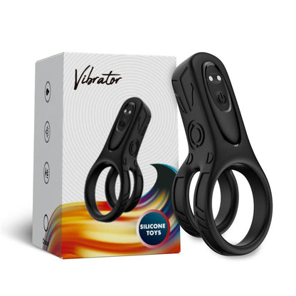 URBAN SKY - MECHA-STYLE ANILLO DOBLE PARA EL PENE CON VIBRACION