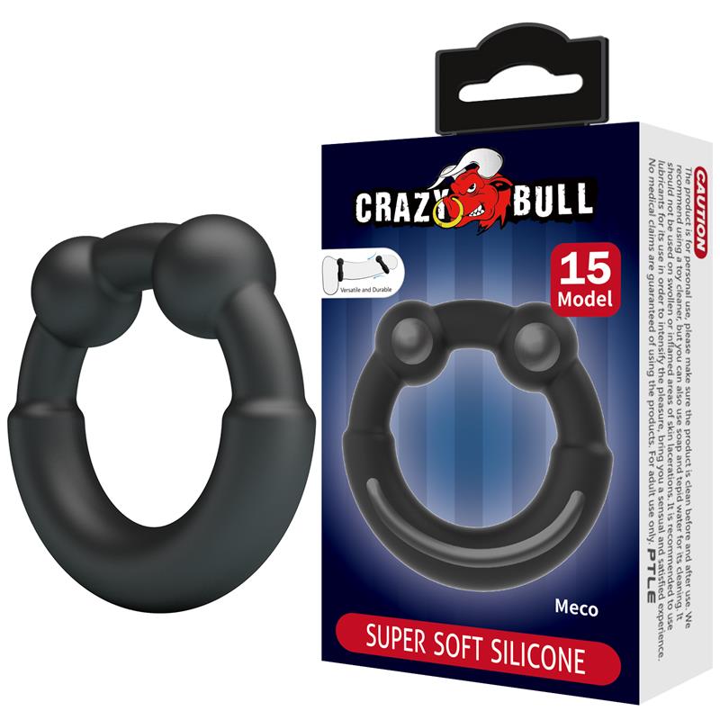 CRAZY BULL - MECO ANILLO PARA EL PENE SILICONA MOD 15