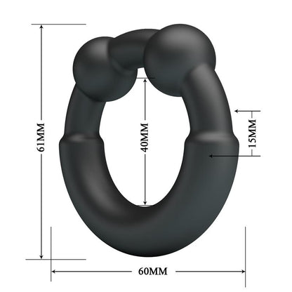 CRAZY BULL - MECO ANILLO PARA EL PENE SILICONA MOD 15