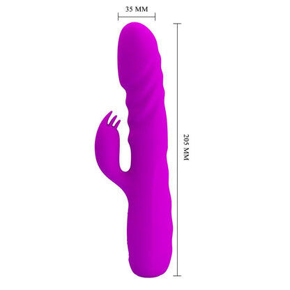 PRETTYLOVE - MELANIE VIBRADOR CON THRUSTING Y ROTACIÓN