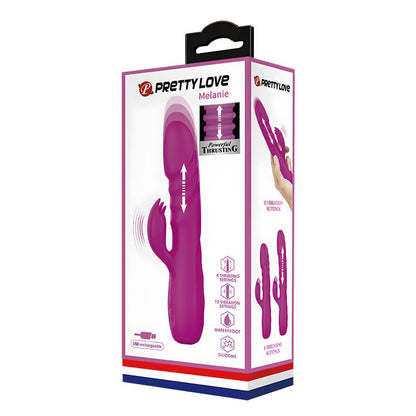 PRETTYLOVE - MELANIE VIBRADOR CON THRUSTING Y ROTACIÓN
