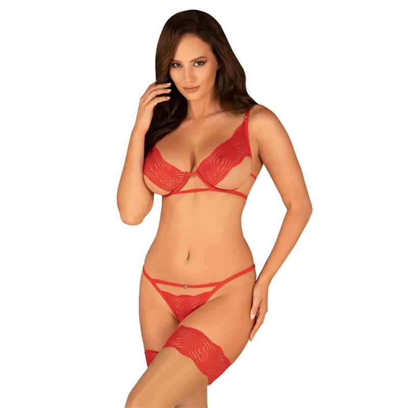 OBSESSIVE - MELLANIA SET DE SUJETADOR Y TANGA