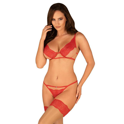OBSESSIVE - MELLANIA SET DE SUJETADOR Y TANGA
