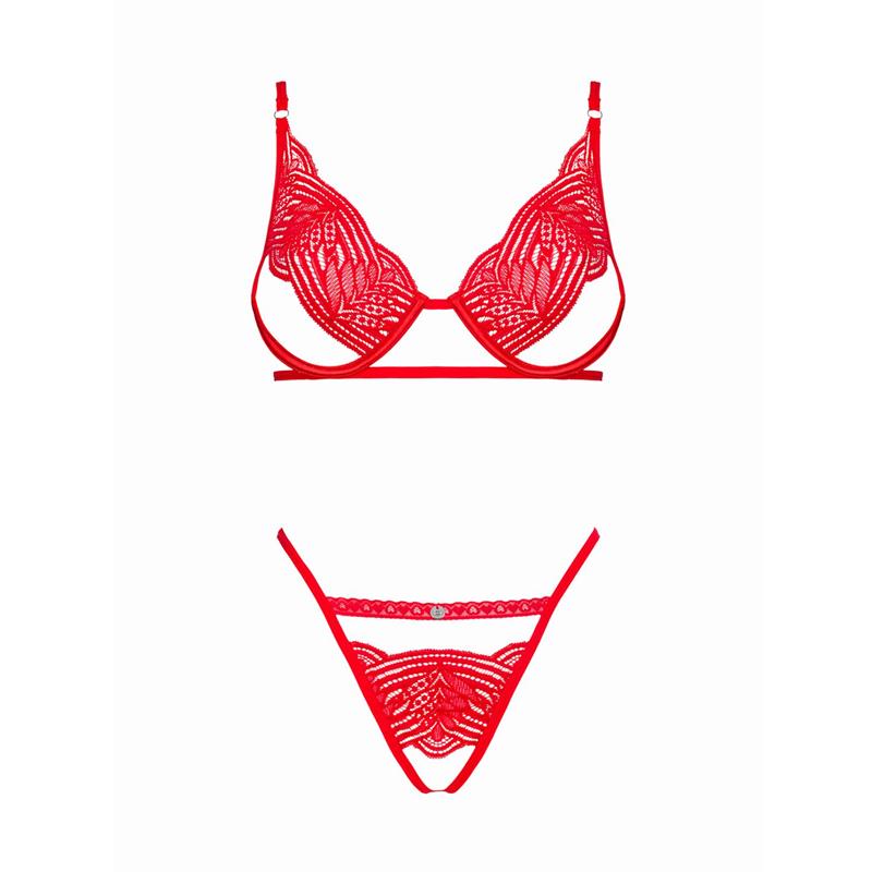 OBSESSIVE - MELLANIA SET DE SUJETADOR Y TANGA