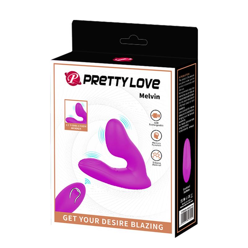 PRETTYLOVE - MELVIN PLUG ANAL CON VIBRACIÓN Y CONTROL REMOTO