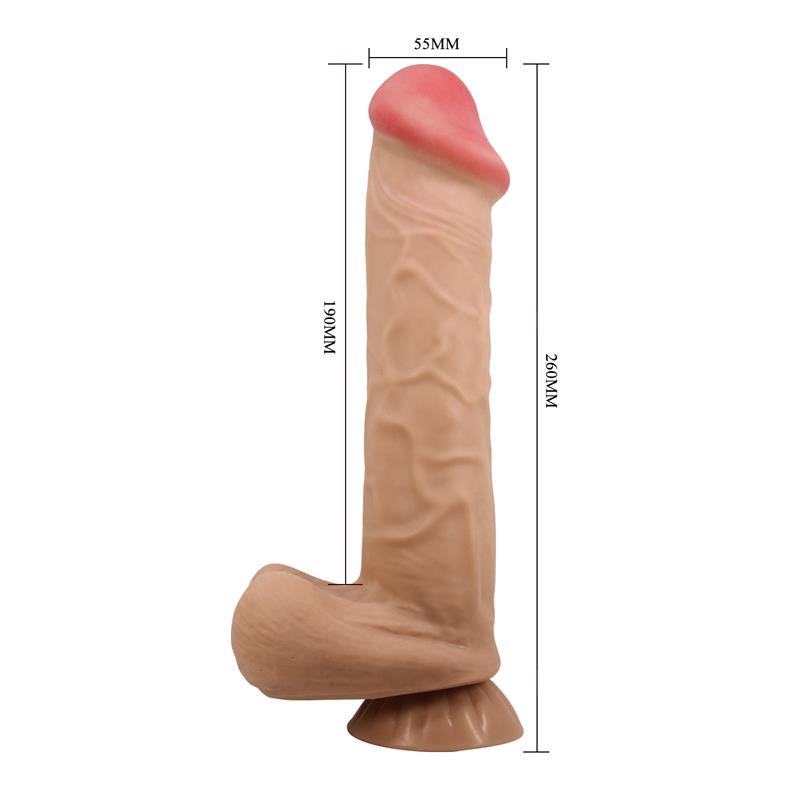 BAILE - MENDEL DILDO REALISTA PIEL DESLIZANTE RETRACTIL 26 CM