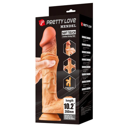 BAILE - MENDEL DILDO REALISTA PIEL DESLIZANTE RETRACTIL 26 CM
