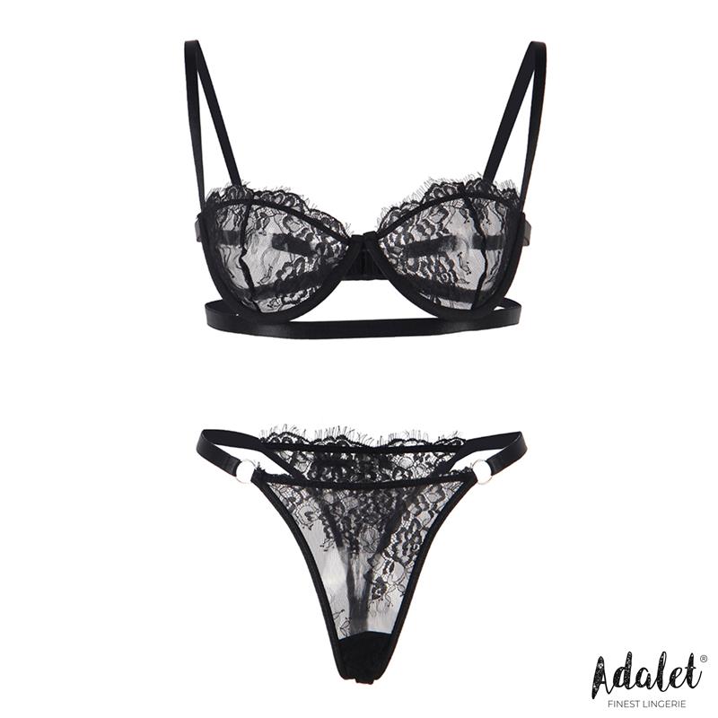 ADALET LINGERIE - MIA SET SUJETADOR Y TANGA DE ENCAJE