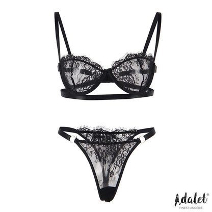 ADALET LINGERIE - MIA SET SUJETADOR Y TANGA DE ENCAJE