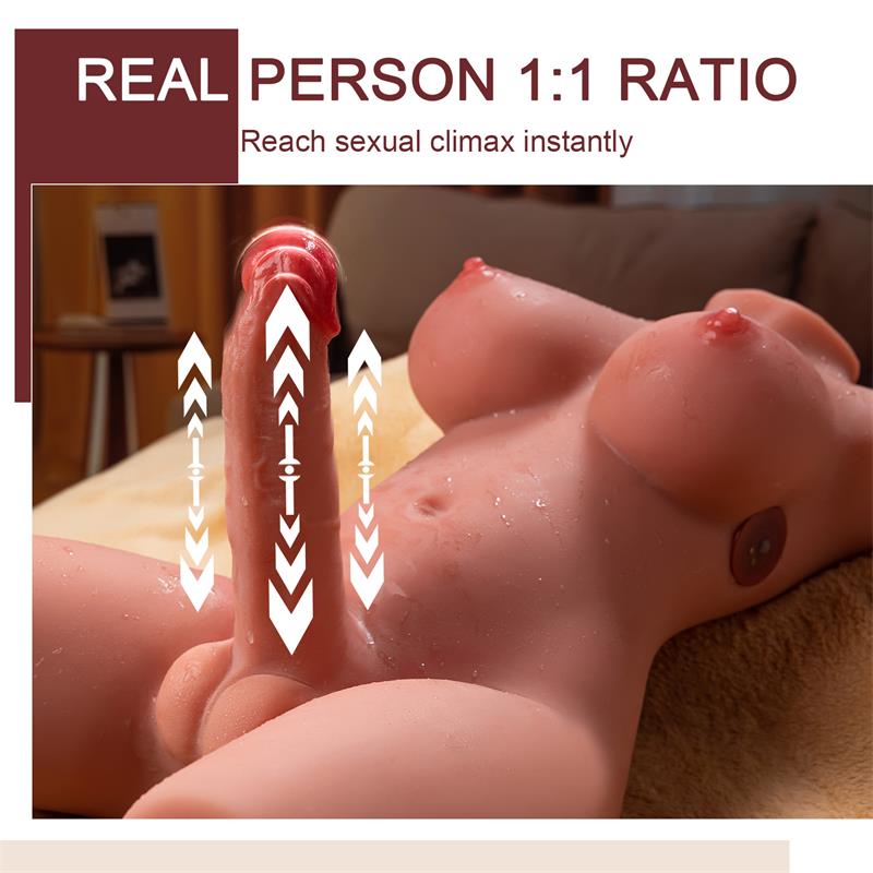 XISE - MIAH LADY BOY TORSO CON VIBRACIÓN Y THRUSTING 9.8 KG
