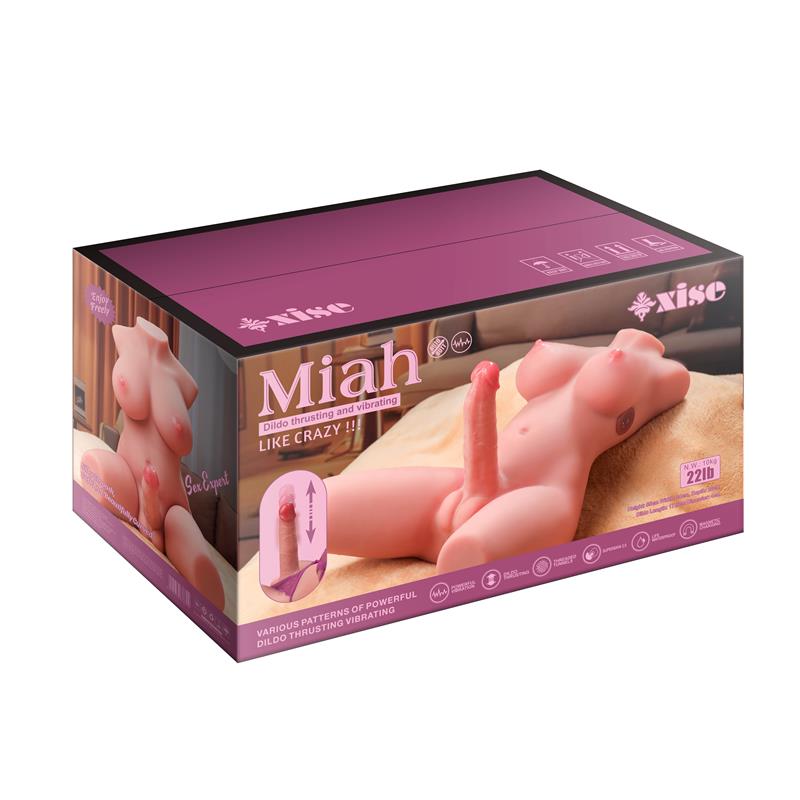 XISE - MIAH LADY BOY TORSO CON VIBRACIÓN Y THRUSTING 9.8 KG