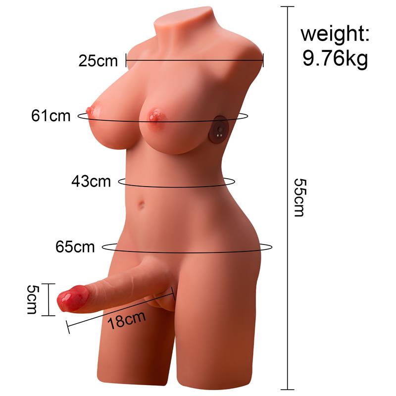 XISE - MIAH LADY BOY TORSO CON VIBRACIÓN Y THRUSTING 9.8 KG