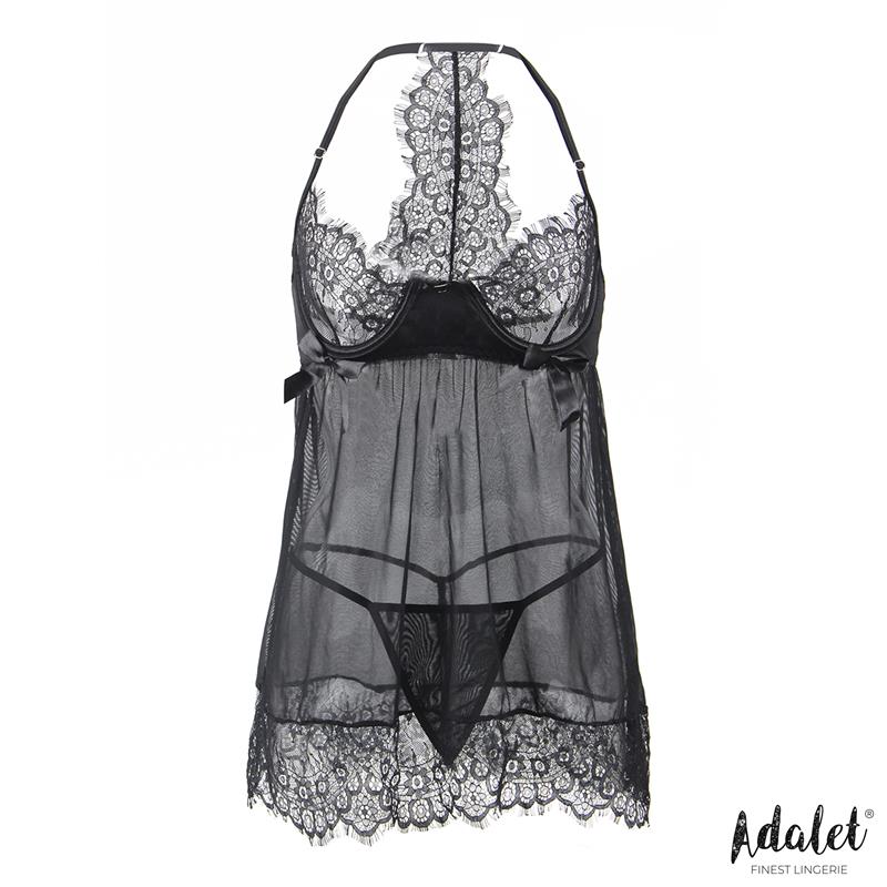 ADALET LINGERIE - MILA BABYDOLL CON PECHO AJUSTABLE Y TANGA