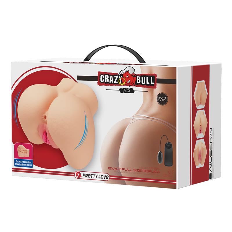 CRAZY BULL - MILA MASTURBADOR VAGINA Y ANO CON VIBRACIÓN