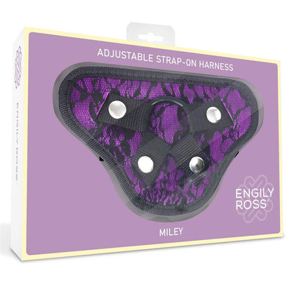 DILDOX BY ENGILY ROSS - MILEY ARNÉS UNIVERSAL AJUSTABLE 3 ANILLO DE SILICONA PÚRPURA
