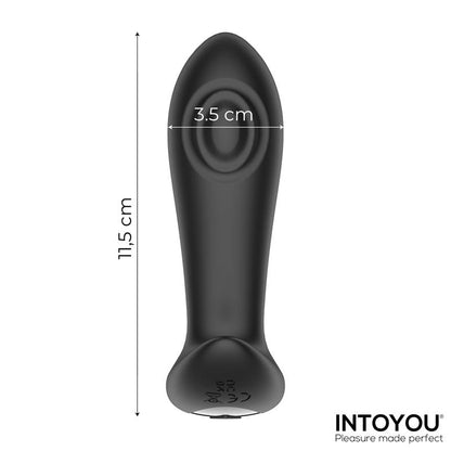 INTOYOU - MILTON PLUG ANAL CON DOBLE TAPPING Y CONTROL REMOTO
