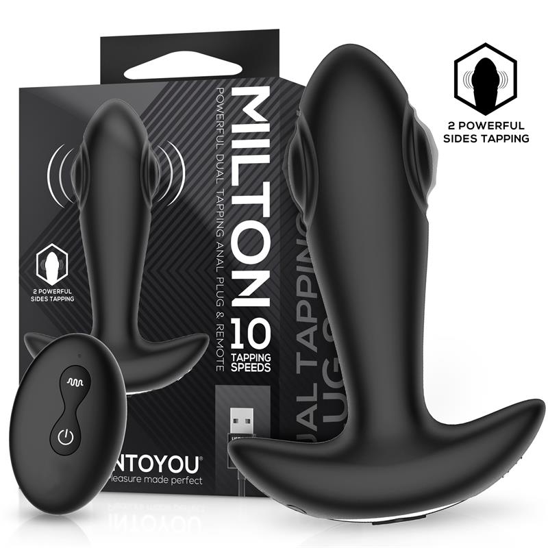 INTOYOU - MILTON PLUG ANAL CON DOBLE TAPPING Y CONTROL REMOTO