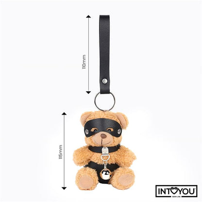 INTOYOU BDSM LINE - MIMI LLAVERO DE OSITO BDSM CON COLLAR Y CASCABEL