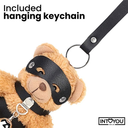 INTOYOU BDSM LINE - MIMI LLAVERO DE OSITO BDSM CON COLLAR Y CASCABEL