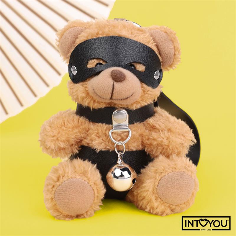 INTOYOU BDSM LINE - MIMI LLAVERO DE OSITO BDSM CON COLLAR Y CASCABEL