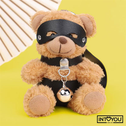 INTOYOU BDSM LINE - MIMI LLAVERO DE OSITO BDSM CON COLLAR Y CASCABEL