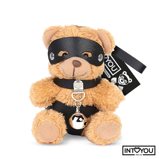 INTOYOU BDSM LINE - MIMI LLAVERO DE OSITO BDSM CON COLLAR Y CASCABEL