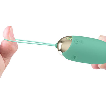 PRETTYLOVE - MINA HUEVO VIBRADOR CON CONTROL REMOTO PANTALLA DIGITAL VERDE