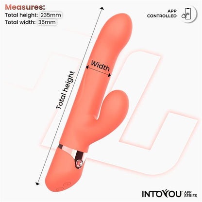 INTOYOU APP SERIES - MINDY VIBRADOR CON ANILLO DE BOLAS UP AND DOWN, FINGER Y PULSACIÓN CON APP