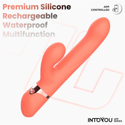 INTOYOU APP SERIES - MINDY VIBRADOR CON ANILLO DE BOLAS UP AND DOWN, FINGER Y PULSACIÓN CON APP
