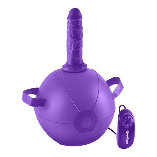 DILLIO - MINI BOLA CON DILDO Y VIBRACIÓN PÚRPURA