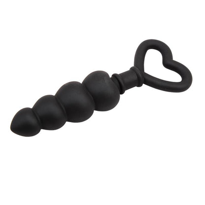 CHISA - MINI CADENA ANAL 15.6 X 3.4 CM SILICONA NEGRO