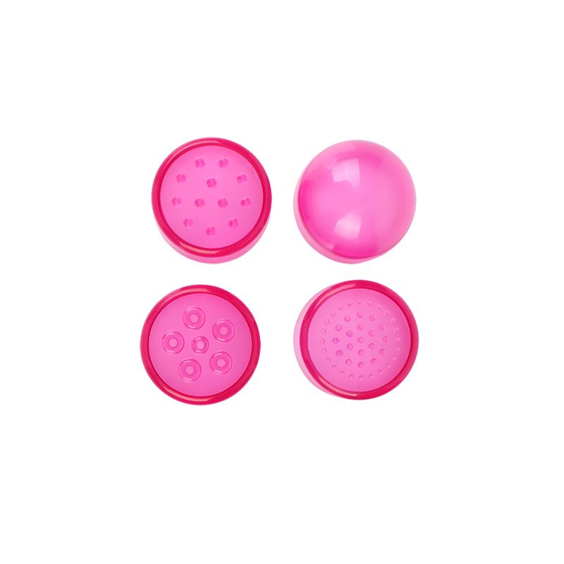 CHISA - MINI MASAJEADOR 3 CABEZALES ROSA