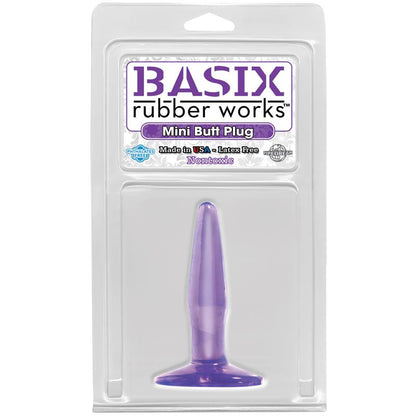 BASIX RUBBER WORKS - MINI PLUG ANAL PÚRPURA
