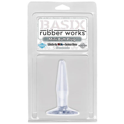 BASIX RUBBER WORKS - MINI PLUG ANAL TRANSPARENTE