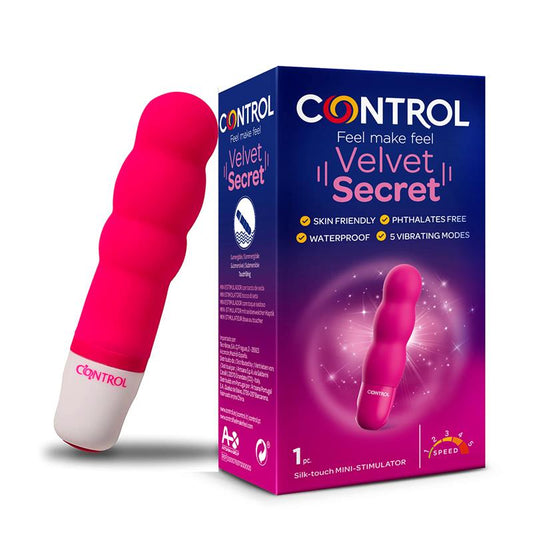 CONTROL - MINI VIBRADOR VELVET SECRET 5 FUNCIONES