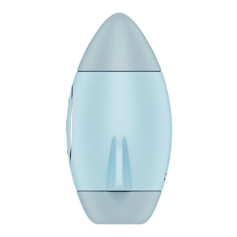 SATISFYER - MISSION CONTROL SUCCIONADOR Y VIBRADOR AZUL