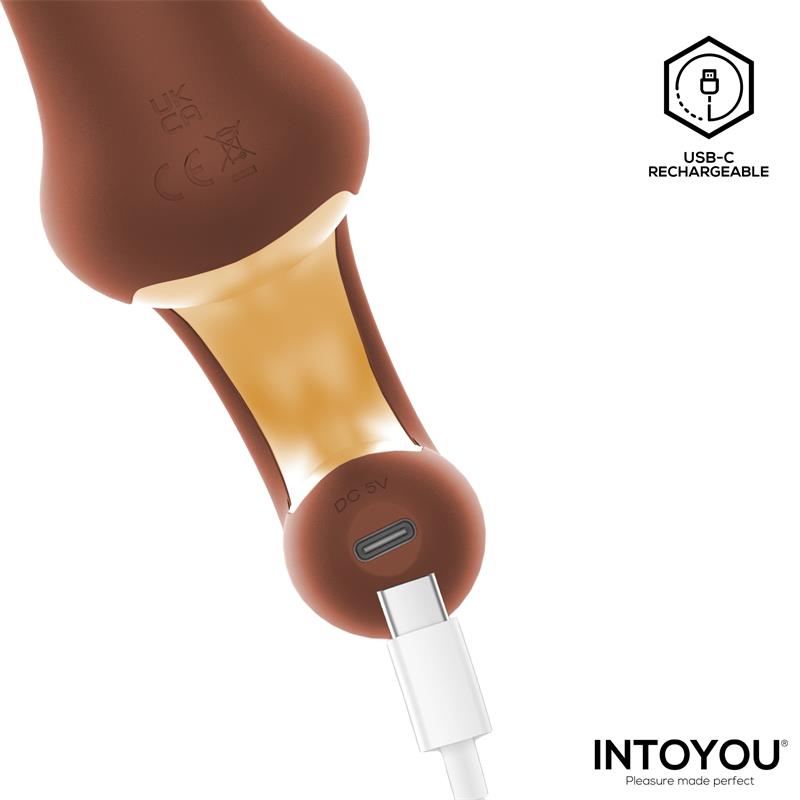 INTOYOU - MOCCA VIBRADOR CON THRUSTING Y MANGO ERGONÓMICO USB