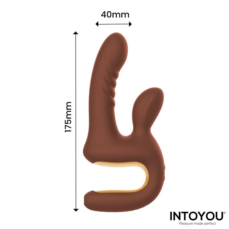 INTOYOU - MOCCA VIBRADOR CON THRUSTING Y MANGO ERGONÓMICO USB