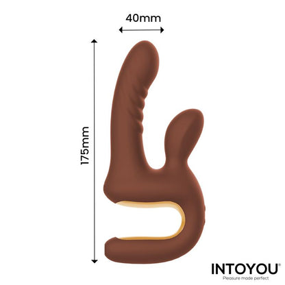 INTOYOU - MOCCA VIBRADOR CON THRUSTING Y MANGO ERGONÓMICO USB