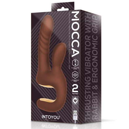 INTOYOU - MOCCA VIBRADOR CON THRUSTING Y MANGO ERGONÓMICO USB