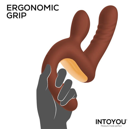 INTOYOU - MOCCA VIBRADOR CON THRUSTING Y MANGO ERGONÓMICO USB