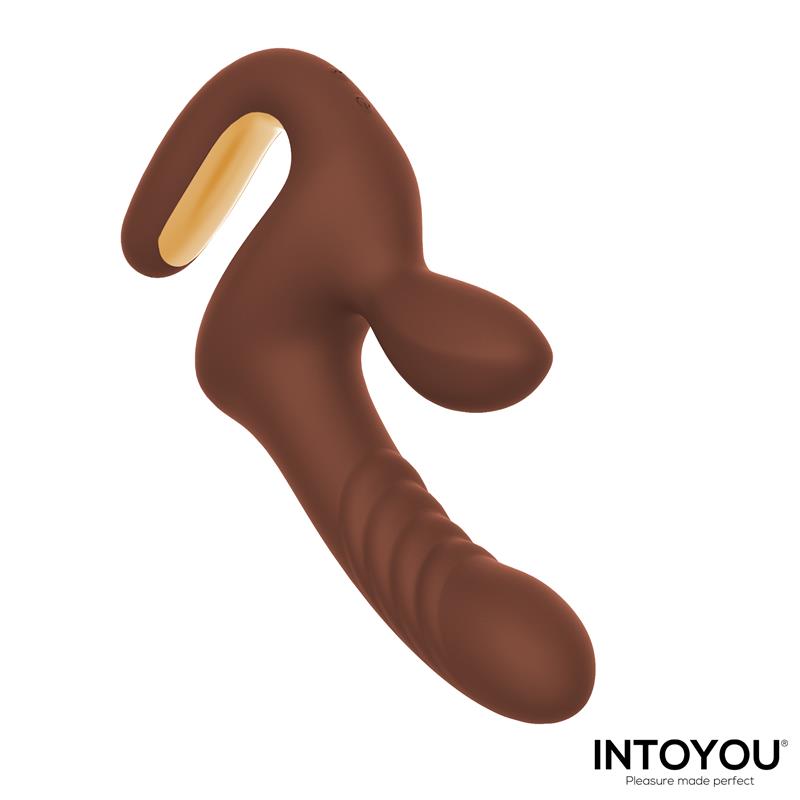 INTOYOU - MOCCA VIBRADOR CON THRUSTING Y MANGO ERGONÓMICO USB