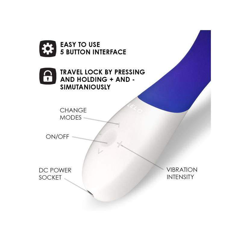 LELO - MONA WAVE VIBRADOR PUNTO G AZUL MEDIANOCHE