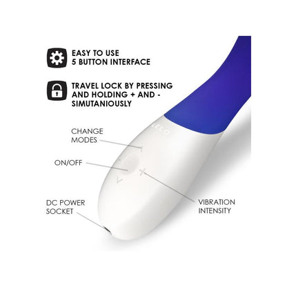 LELO - MONA WAVE VIBRADOR PUNTO G AZUL MEDIANOCHE