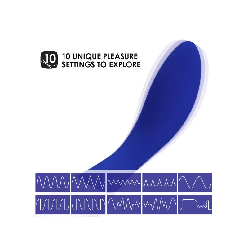 LELO - MONA WAVE VIBRADOR PUNTO G AZUL MEDIANOCHE